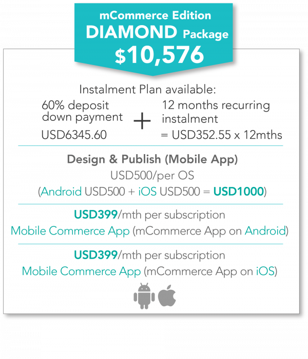 DIAMOND Package (mCommerce Edition) – Android + iOS version - Image 2