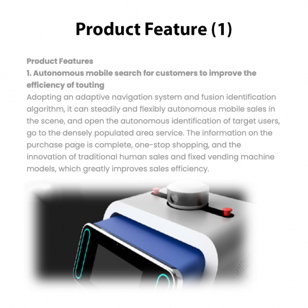 New Retail Self-Driving Robot Selling with One-click Intelligent Vending Machine Proactive Service Mobile - Image 7